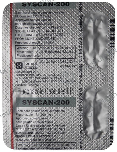 Syscan 200mg Capsule 4s