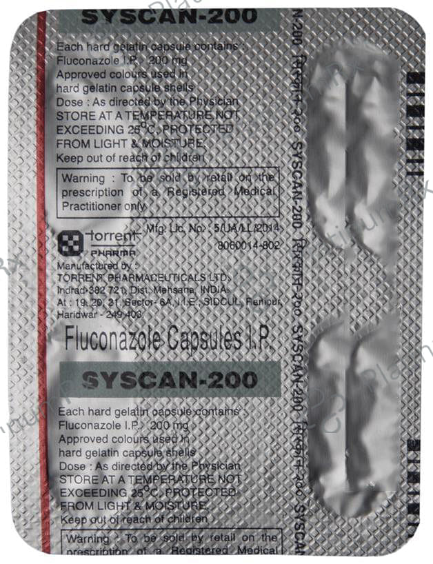 Syscan 200mg Capsule 4s