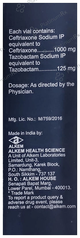 Xone XP 1000mg/125mg Injection