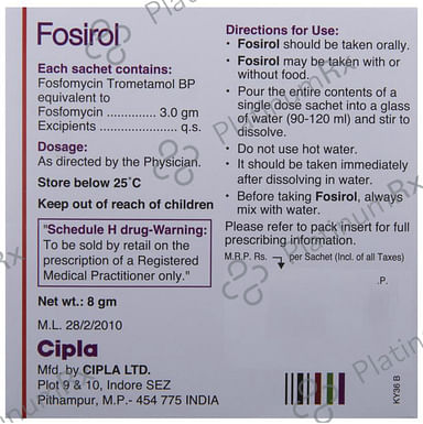 Fosirol 3mg Powder 8gm