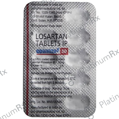 Losartan 50mg Tablet 10s