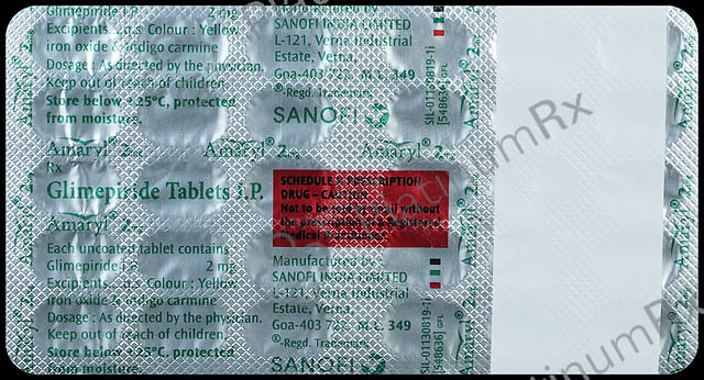 Amaryl 2mg Tablet 30s