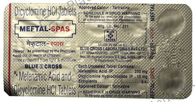 Meftal Spas 10/250mg Tablet 10s