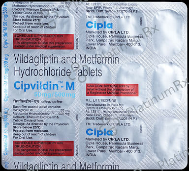 Cipvildin M 500/50mg Tablet 15s