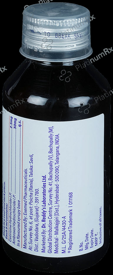 ZyrCold 30/2.5mg Syrup 100ml