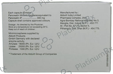 Creon 25000/300mg Capsule 10s