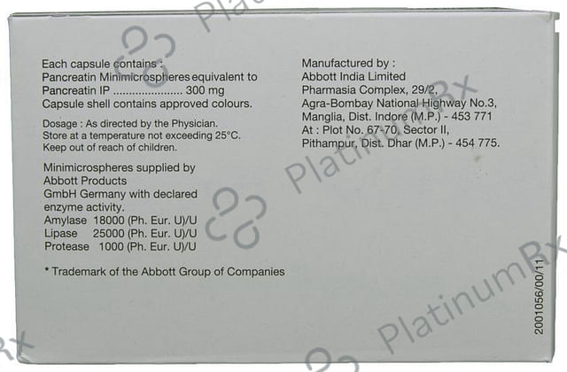 Creon 25000/300mg Capsule 10s