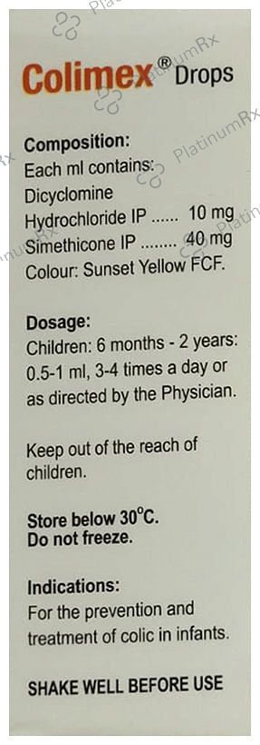 Colimex 10/40mg Oral Drops 15ml