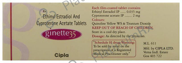 Ginette 35 2/0.035mg Tablet 21s