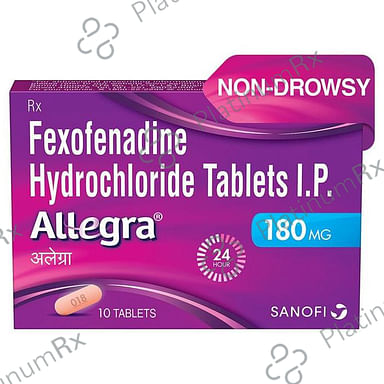 Allegra 180mg Tablet 10s