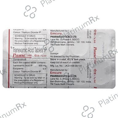 Pause 500mg Tablet 10s