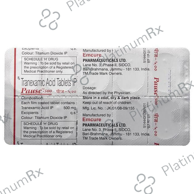 Pause 500mg Tablet 10s