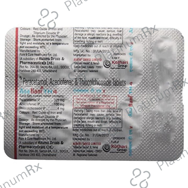 Anaflam TH 4 Tablet 10s