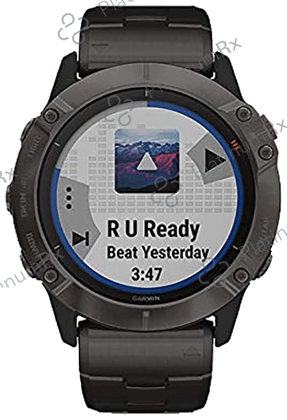 Garmin Fenix 6X Pro Solar with Vented Titanium Bracelet Premium Multisport GPS Smartwatch Titanium