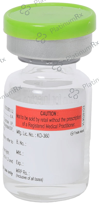 U Tryp 100000IU Injection 1s