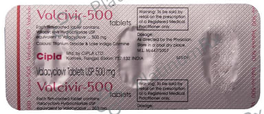 Valcivir 500mg Tablet 3s