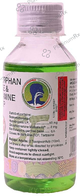 Zedex SF 2/10mg Dry Cough Syrup 100ml