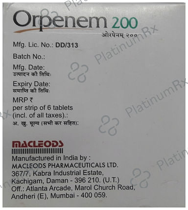 Orpenem 200 Tablet