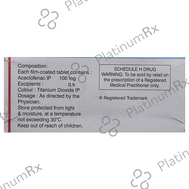 Aceclo 100mg Tablet 10s