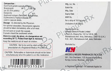 Itzhh 200mg Capsule 10s