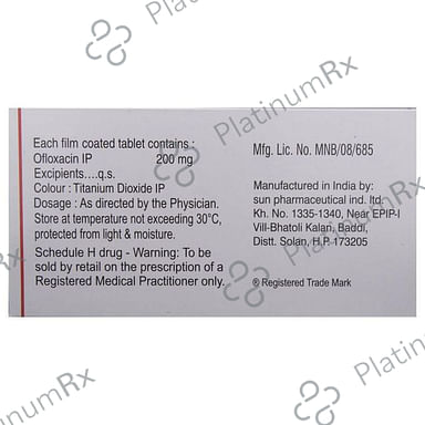 Zanocin 200mg Tablet 10s