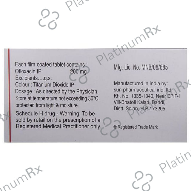 Zanocin 200mg Tablet 10s