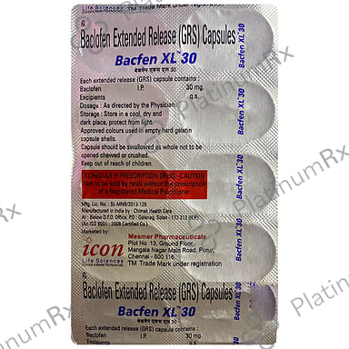 Bacfen XL 30mg Capsule ER 10s