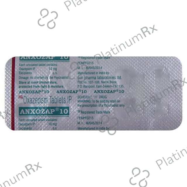 Anxozap 10mg Tablet 10s