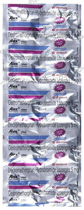 Alex Cough Lozenges Lemon Ginger 5mg 10s