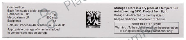 Nurokind G 100 New 100/500mcg Tablet 10s
