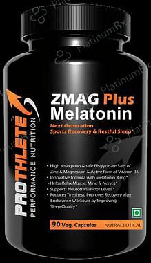 Prothlete ZMAG Plus Melatonin ZMA Restful Sleep Veg Capsule