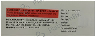 Franxit 0.5 mg/10 mg Tablet