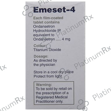 Emeset 4mg Tablet 10s