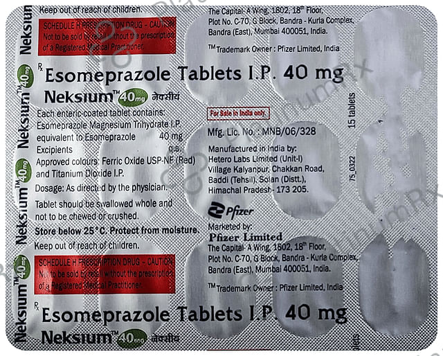 Neksium 40mg Tablet 15s
