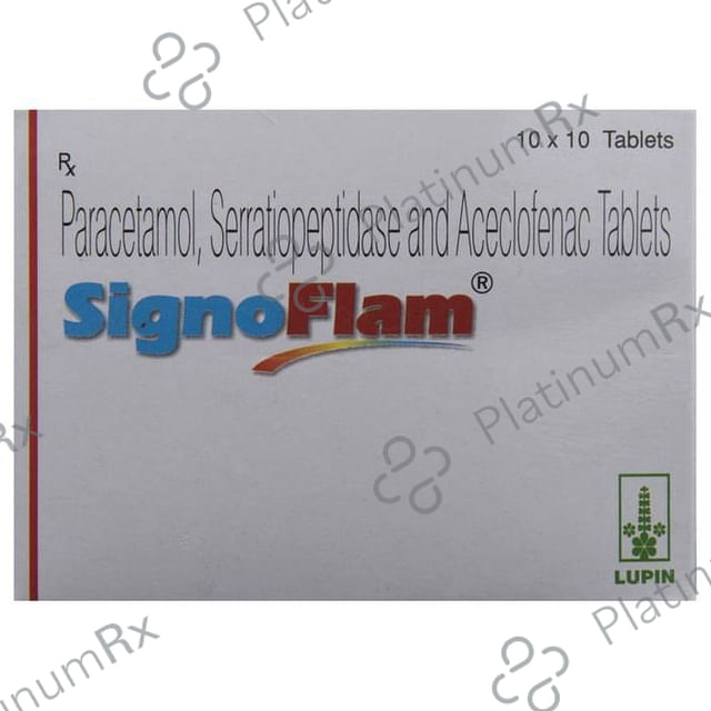 Signoflam 100/325/15mg Tablet 10s
