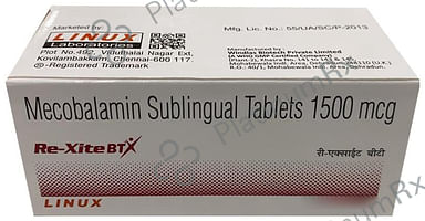 Re Xite BT 1500mcg Sublingual Tablet 10s