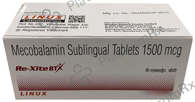 Re Xite BT 1500mcg Sublingual Tablet 10s