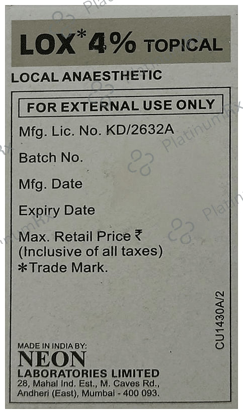 Lox 4% Injection 30ml