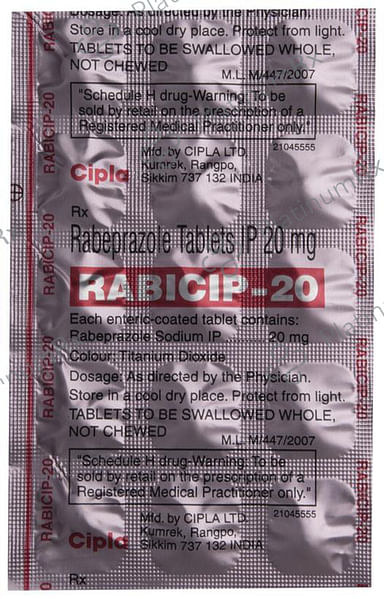 Rabicip 20mg Tablet 15s