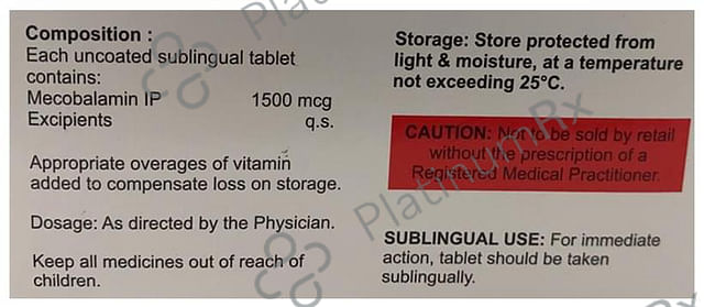 Re Xite BT 1500mcg Sublingual Tablet 10s