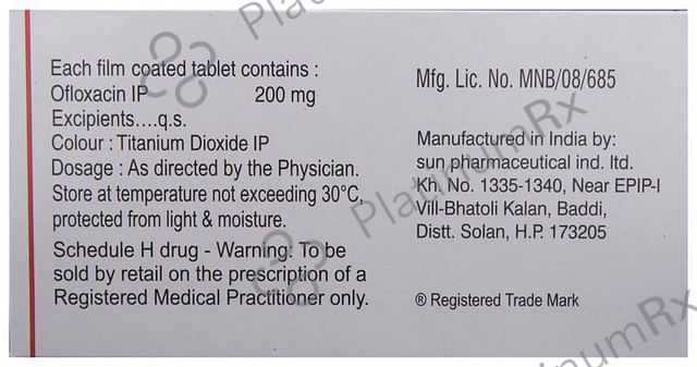 Zanocin 200mg Tablet 10s
