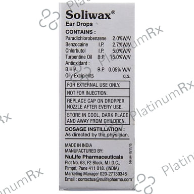 Soliwax Ear Drop 10ml