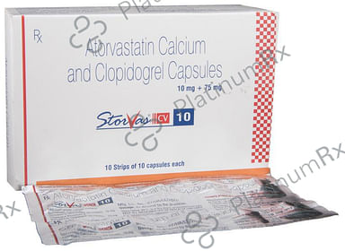 Storvas CV 10/75mg Capsule 10s