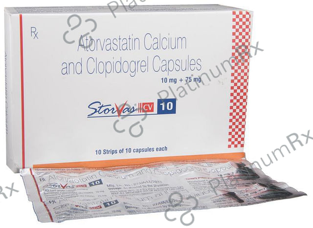 Storvas CV 10/75mg Capsule 10s