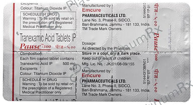 Pause 500mg Tablet 10s