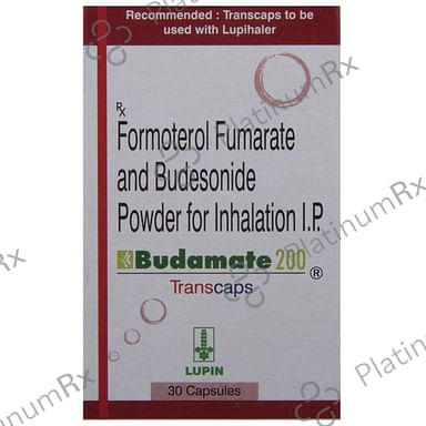 Budamate 200/6mcg Transcaps 30s