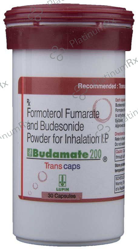 Budamate 200/6mcg Transcaps 30s