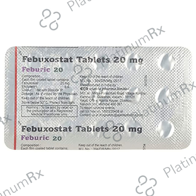 Feburic 20mg Tablet 15s