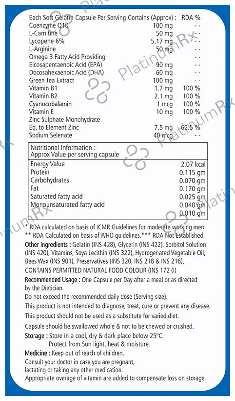 Care-Q10 Forte Soft Gelatin Capsule Max Strength