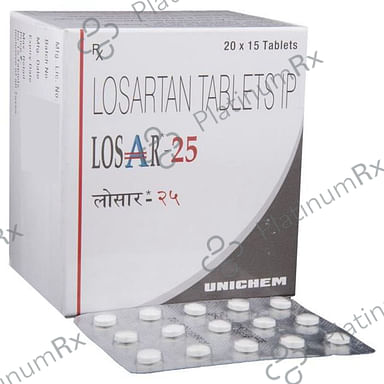 Losar 25mg Tablet 15s